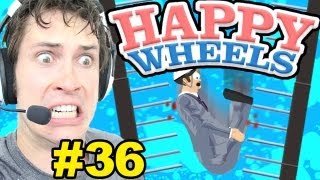 Happy Wheels  LONGEST SPIKE FALL EVER  Part 36 [upl. by Netsreik796]