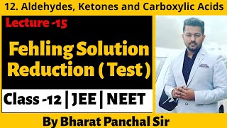 Class 12  Unit 12  Fehling Solution Test  Aldehyde and ketones  JEE  NEET  Boards [upl. by Placido478]