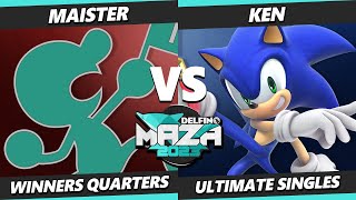 Delfino Maza 2023  Maister Game amp Watch Vs KEN Sonic Smash Ultimate  SSBU [upl. by Xirdnek110]