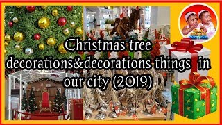 Christmas Tree Decorations 2019Christmas Decoration Things 2019 In Our CityTamil Twins Sathu Vithu [upl. by Assilym104]