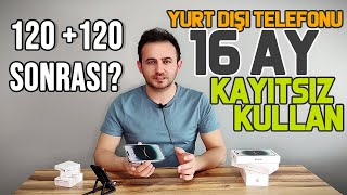 Yurt Dışı Telefonu 16 Ay Kayıtsız Kullanma  imei Kaydı Yapmadan Kayıtsız Kullanma [upl. by Levram]