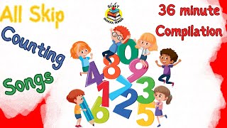 Skip Counting Songs  36Minute Compilation from Silly School Songs [upl. by Amikan]