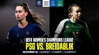 PSG vs Breiðablik  UEFA Women’s Champions League Matchday 6 Full Match [upl. by Tippets]