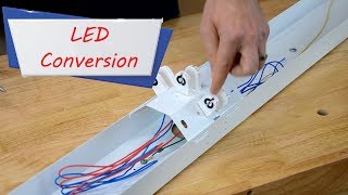 How to easily convert fluorescent Lights to LED –Easy Ways to Save Money [upl. by Alpers]