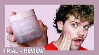 laneige bouncy amp firm sleeping mask  trial  review [upl. by Avek114]