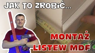 Montaż listew przypodlogowych z MDF [upl. by Eiboj]