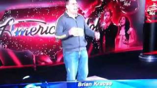 Brian Krause American Idol Audition Tim Tiny Tiptoe Through The Tulips [upl. by Nojed]