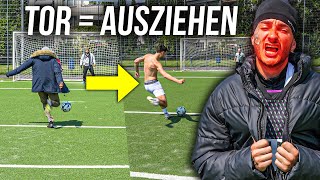 HÄRTESTE amp HEIßESTE FUßBALL CHALLENGE Tor  1 Teil ausziehen [upl. by Madox]