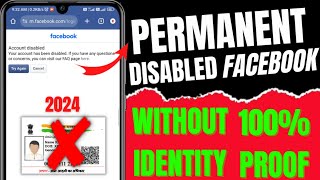 permanently disabled facebook account recovery 2024  facebook disabled account recovery 2024 [upl. by Recor437]