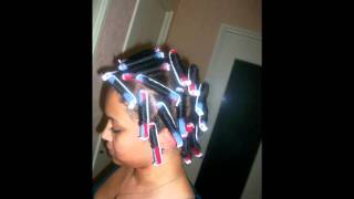 Tuto Boucles sur cheveux afro avec bigoudis [upl. by Melmon511]