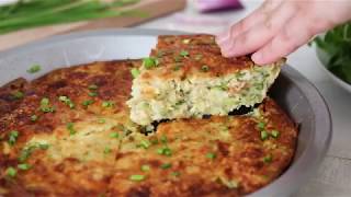 How To Make Crustless Zucchini Pie [upl. by Adim]