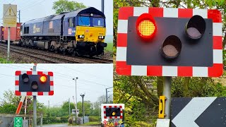 Ulgham Lane Level Crossing Northumberland [upl. by Vivian]