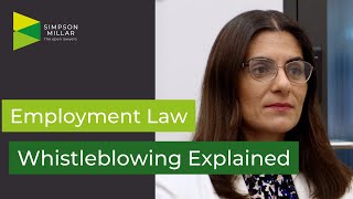 Whistleblowing Explained  Employment Law UK [upl. by Ardnod459]