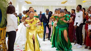 Epic Congolese Wedding Entrance Dance  Patricia amp Stev  Bebi Philip  Chevalier de Dieu [upl. by Jessy]