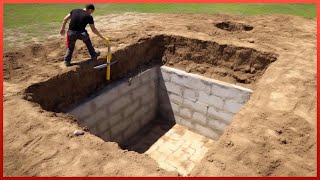 Man Builds Hidden Underground BUNKER in his Backyard  DIY Basement by AleksandrKvasha [upl. by Natalee]