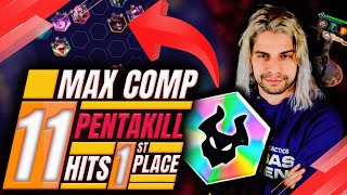 LOGRÉ la MAXIMA COMPO VERTICAL de 11 PENTAKILLS en TFT [upl. by Alehc]