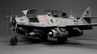 Messerschmitt Me262 Nightfighter Hobby Boss 148  ww2 aircraft model [upl. by Elaina390]