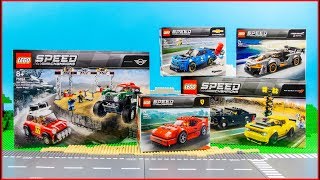 COMPILATION LEGO SPEED CHAMPIONS All 2019 sets  Speed Build for Collectors [upl. by Linetta573]