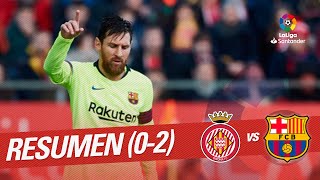 Resumen de Girona FC vs FC Barcelona 02 [upl. by Duyne]