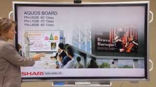 Sharp AQUOS BOARD Tutorial [upl. by Carver]