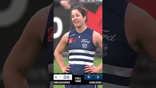 ITS A DRAW AT ARDEN STREET North Melbourne vs Geelong AFLW DRAW with Theme Song afl aflw afldraw [upl. by Kinnie530]