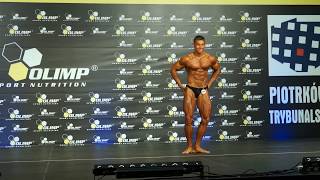 Piotr Wójtowicz  układ dowolny  PP w kulturystyce i fitness NAC 2015  Olimp Sport Nutrition [upl. by Omle136]