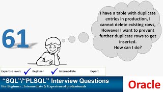 Oracle PL SQL interview question  oracle constraint with DEFERRABLE NOVALIDATE option [upl. by Ilil]