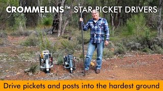 16hp Crommelins Star Picket Driver  Easy fencing [upl. by Analed]