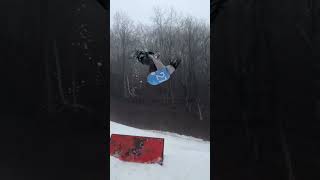 Zeb Powell Flipped Out 🔄 snowboarding shorts newvideo winter [upl. by Egwan]