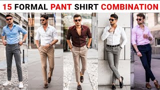 Trendy Formal Outfits  Best Shirt Pant Combination  Fashion Tips 2024 [upl. by Enerak41]