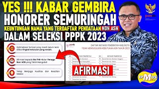 KABAR GEMBIRA  HONORER DALAM ATURAN MENPAN RB SELEKSI PPPK 2023 [upl. by Atinob]