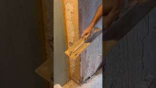 PLASTERING A CORNER by hand Plastering for beginners diy plasterer [upl. by Sladen297]