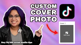 How to use a custom cover photo on TikTok [upl. by Cornwell]