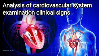 Analysis of cardiovascular system examination clinical signs [upl. by Sharla7]