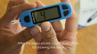 How to use glucometer to check blood sugar  Sugar test machine  Sensa Core [upl. by Hallvard]