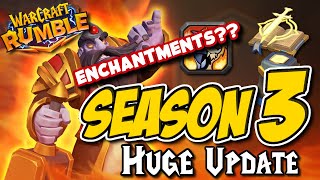 Warcraft Rumble Season 3 BRAND NEW Leader and Enchantments PVP Update [upl. by Streetman]