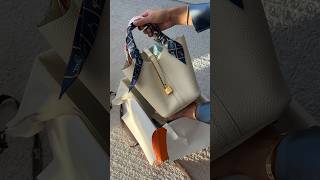 Hermes picotin 18 unboxing nata with gold hardware✨ hermes hermesunboxing hermesbag picotin [upl. by Aronel]