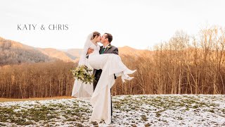 Sweet Snowy Elopement at a Cute Mountain Cabin in Western North Carolina [upl. by Rogovy144]