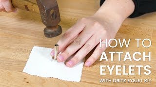 How to Use Eyelets with Dritz Eyelet Kit [upl. by Lytle]