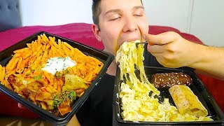 Cheesecake Factory Noodles • MUKBANG [upl. by Ashla]