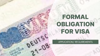 Verpflichtungserklärung or formal obligation  Visa applications reqts  shortguide [upl. by Mikaela]