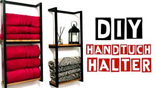 Badezimmer Regal für Handtücher  Handtuchhalter  DIY  Lets Pfusch [upl. by Oilicec194]