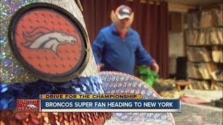 A Broncos Super Fan is Headed to the Super Bowl City [upl. by Lhamaj]