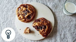 Ovenlys Secretly Vegan Salted Chocolate Chip Cookies  Genius Recipes [upl. by Revert]