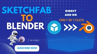 JUST IN ONE CLICK   SKETCHFAB TO BLENDER ADD ON  IMPORT FREE MODELS [upl. by Cousins]