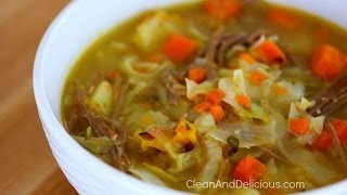 Clean Eating Corned Beef And Cabbage Soup [upl. by Lesab]