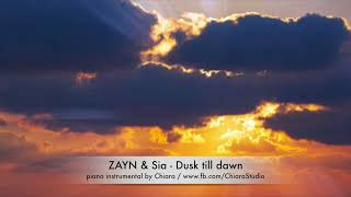 ZAYN amp Sia  Dusk till dawn  instrumental cover aranż podkład muzyczny karaoke by Chiara [upl. by Wilek558]