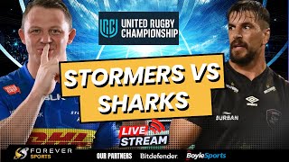 STORMERS VS SHARKS LIVE  URC Live Commentary amp Watchalong [upl. by Marion]