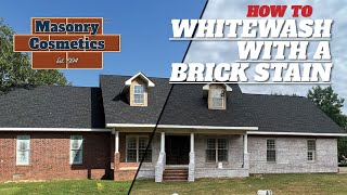 How To Whitewash Brick with Masonry Cosmetics [upl. by Peednam]