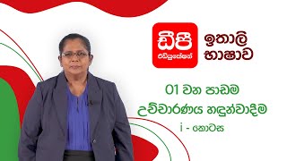 ඉතාලි භාෂාව මුල සිට අක්ෂර මාලාව හැදින්වීම සහ කියැවීම  01 පාඩම  I කොටස [upl. by Frederigo849]